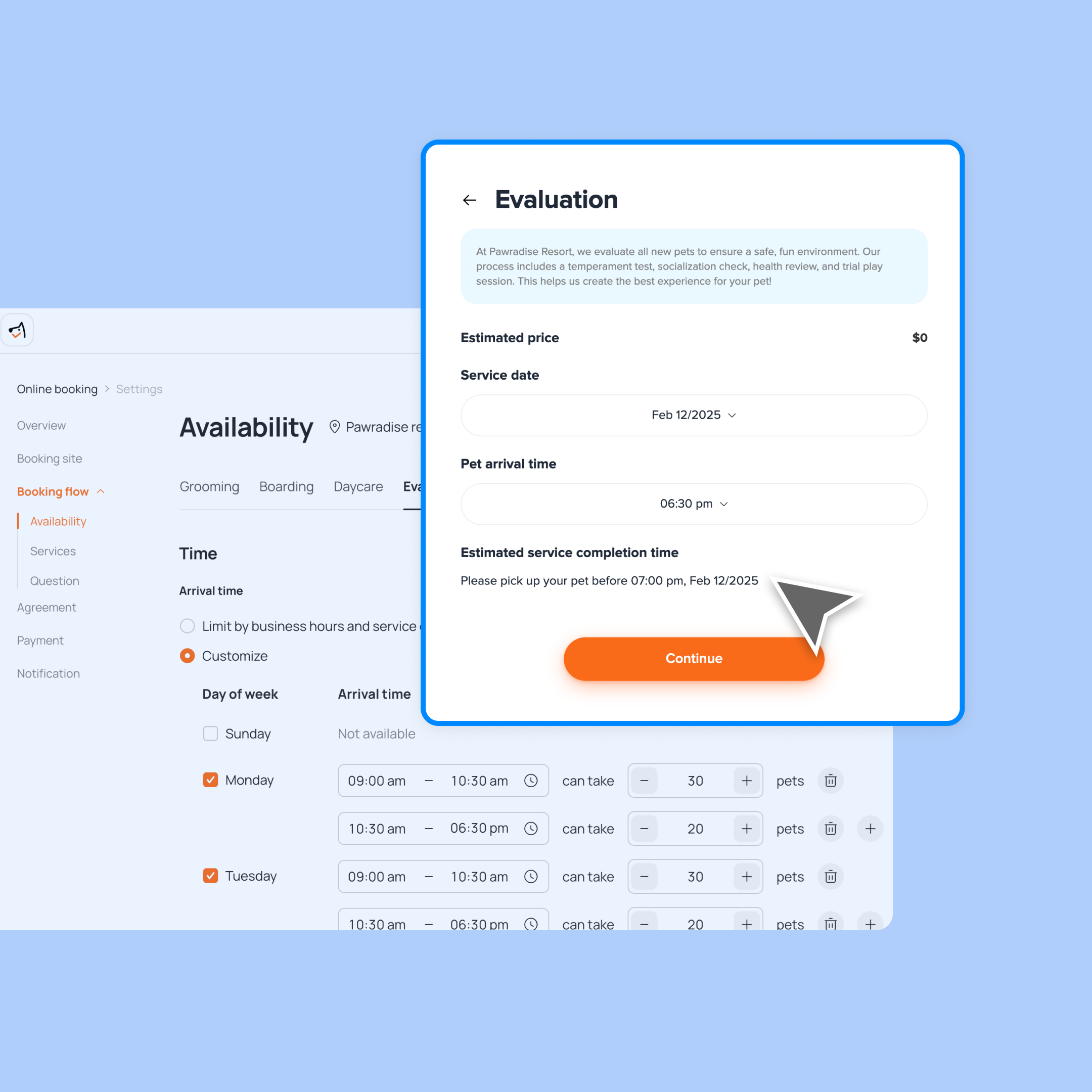 Evaluation Pick-Up Times Now Align with Your Business Hours