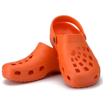 orange crocs